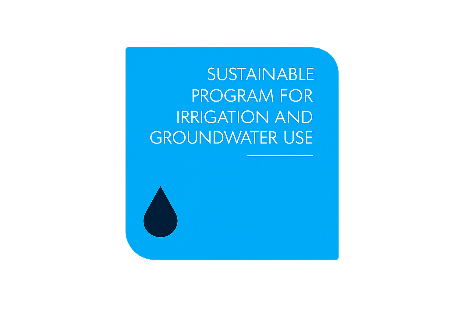 Sustainable program for irrigation and groundwater use logo